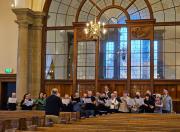 Borders Chamber Choir rehearsing in Melrose Parish Church